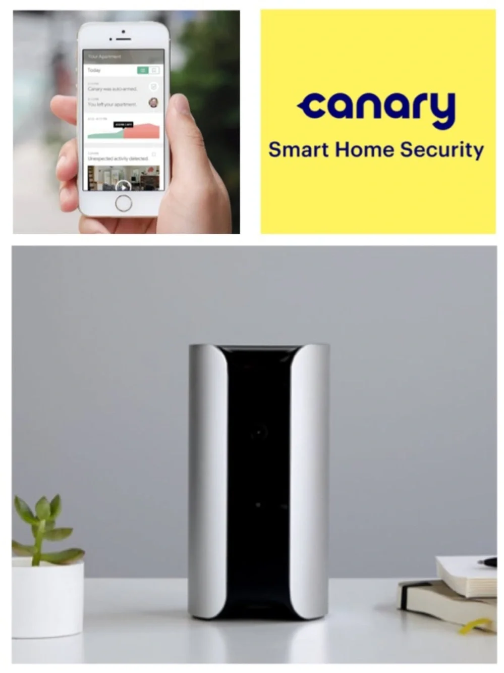 NEW! Canary All-in-One Home Security Device - Silver